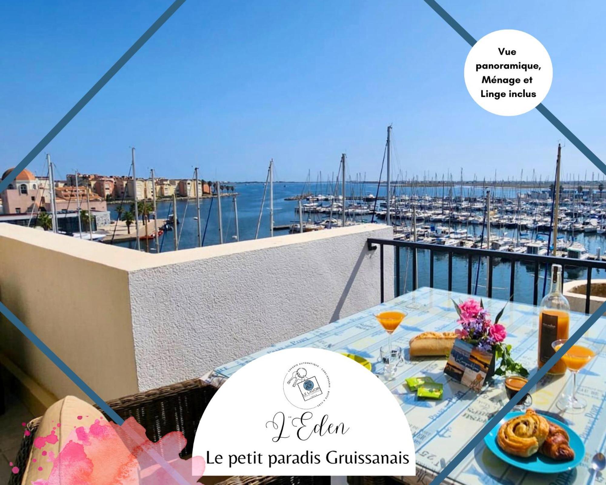 L'Eden - Vue Magnifique Sur Le Port, Les Chalets & La Mer - Gruissan Luaran gambar